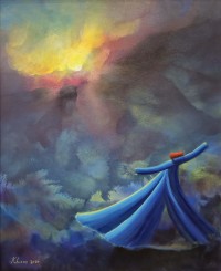 Khusro Subzwari, 24 x 30 Inch, Acrylics on Canvas, Figurative Painting, AC-KS-242